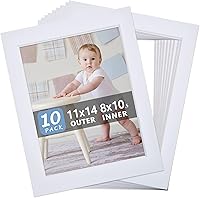 Vista 13 de Paquete de 10 tableros de respaldo solamente – Tablas de base blancas sin cortar de 11 x 14 pulgadas, sin ácidos y con núcleo blanco, ideal