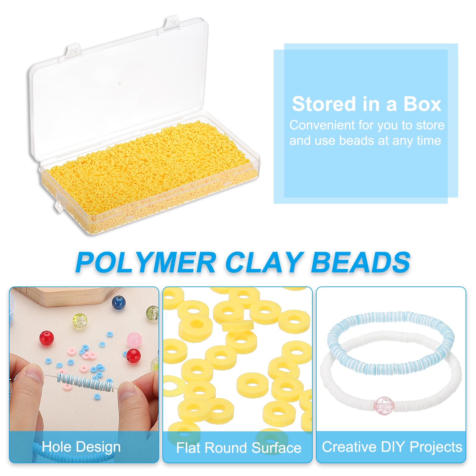 PATIKIL 4000 Pcs Clay Beads Bracelet Making Kit - Image 3