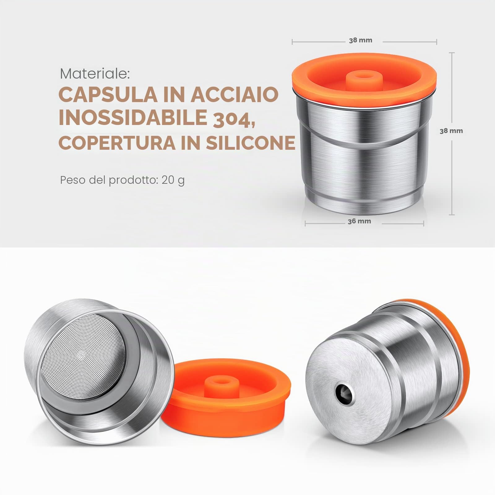 Filtro per cialde di caffè e filtro per cialde di caffè per macchina da espresso Illy Iper
