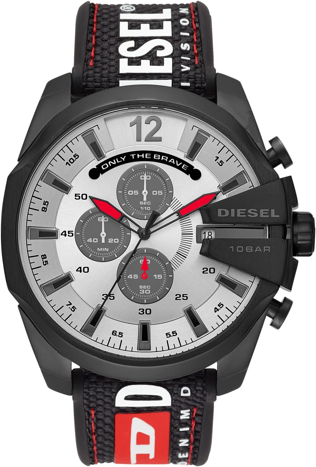 Diesel Mega Chief Watch for Men, Chronograph Men's Watch