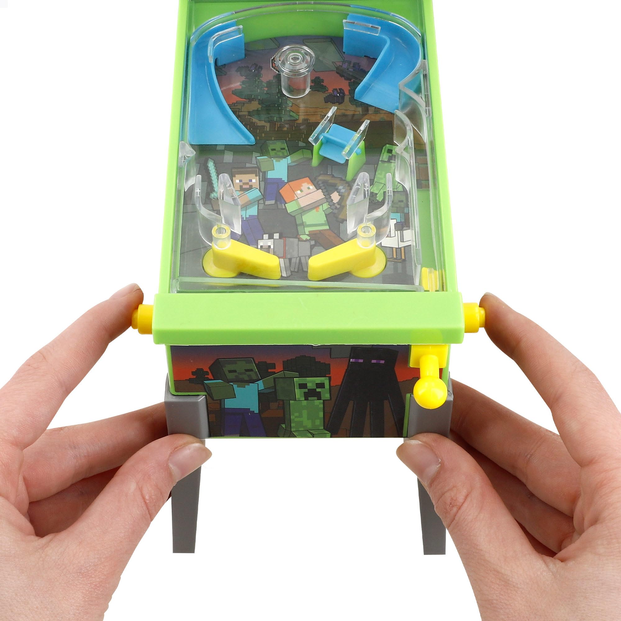 ColorBaby Minecraft Mini Pinball Arcade de Mesa, Luces y Sonido, Dibujos Animados, Juegos de Mesa, Juguetes Retro, Juguete coleccionismo, Recomendado Adultos y niños +3 años (77712)
