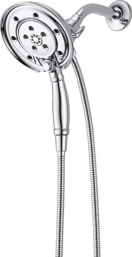 Delta 58471 In2ition 2-in-1 H2Okinetic Shower Head and Hand Shower with Magnetic, Chrome