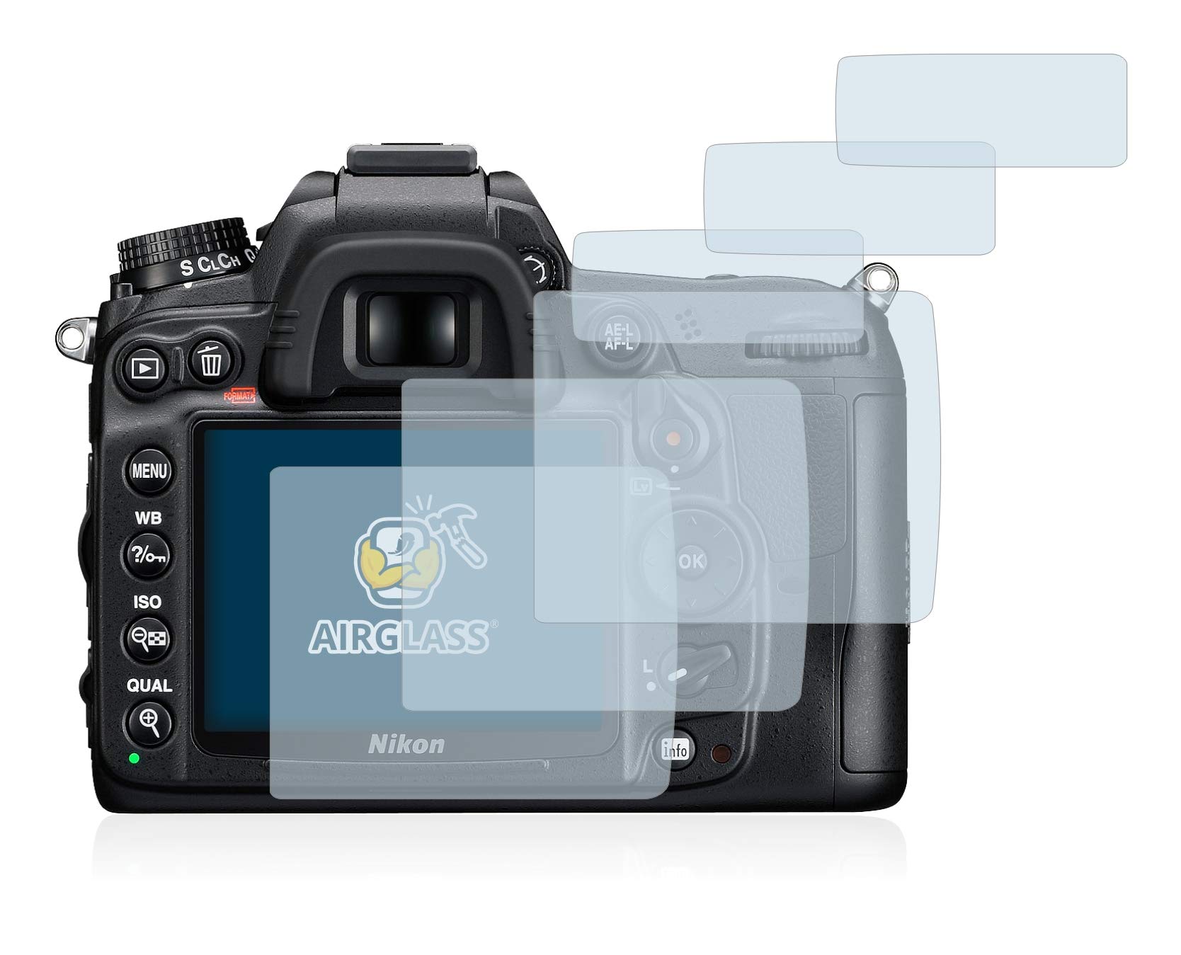 brotect Pellicola Protettiva Vetro per Nikon D5200 Protezione Schermo [Durezza Estrema 9H, Chiaro