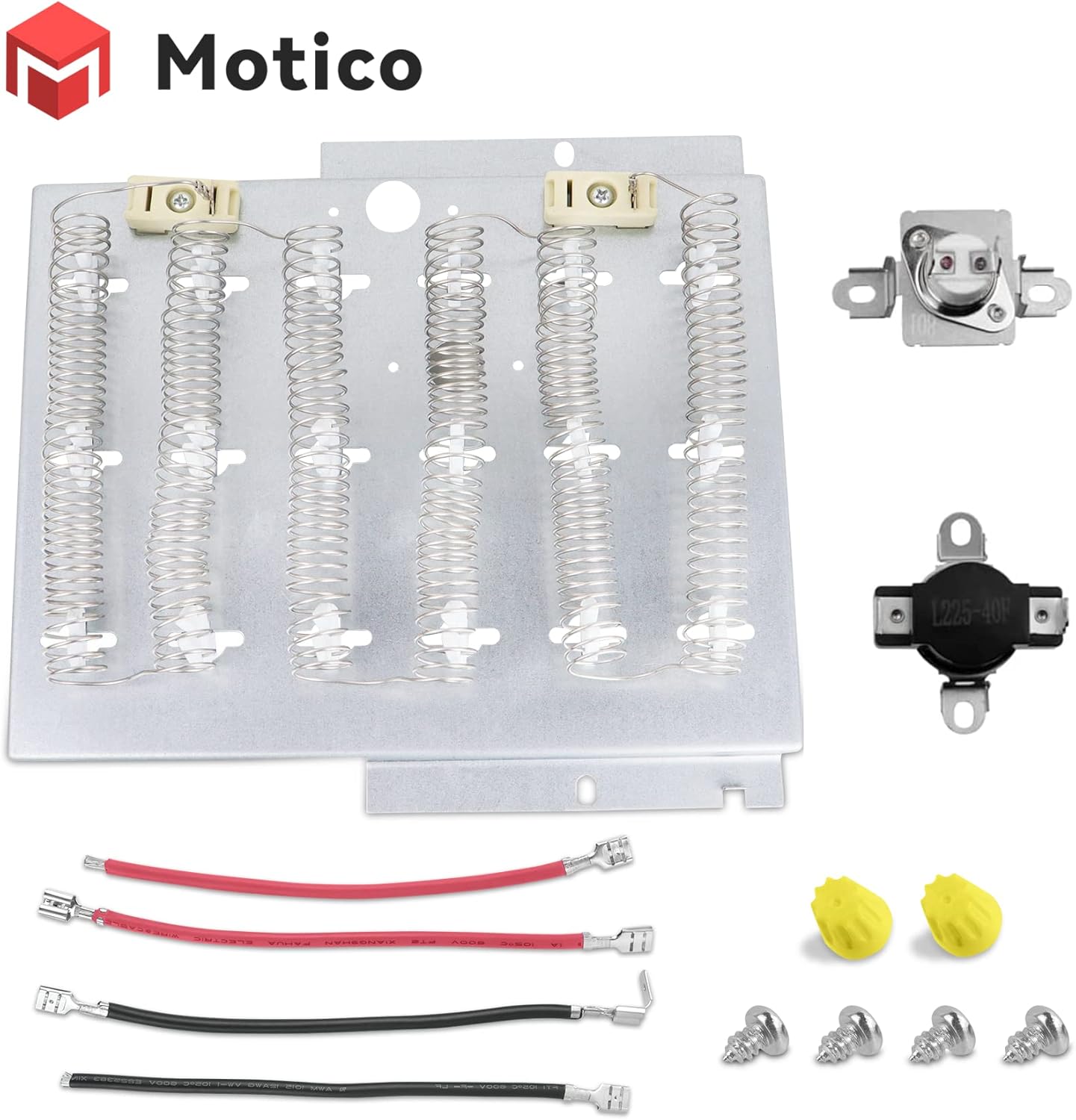 503978 61927 Dryer Heating Element Kit for Speed Queen Amana Dryer Parts, Replaces 964p3 510329 Y503978 510329 61928 503404 56047 Heating Element, Model ADE3SRGS173TW01 ADE3LRGS171TW01 ADE30RGS171TW01