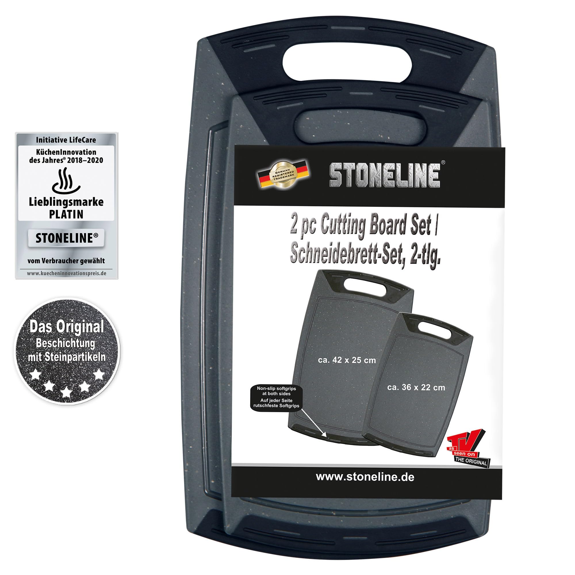 STONELINE Set di taglieri, 2 pezzi