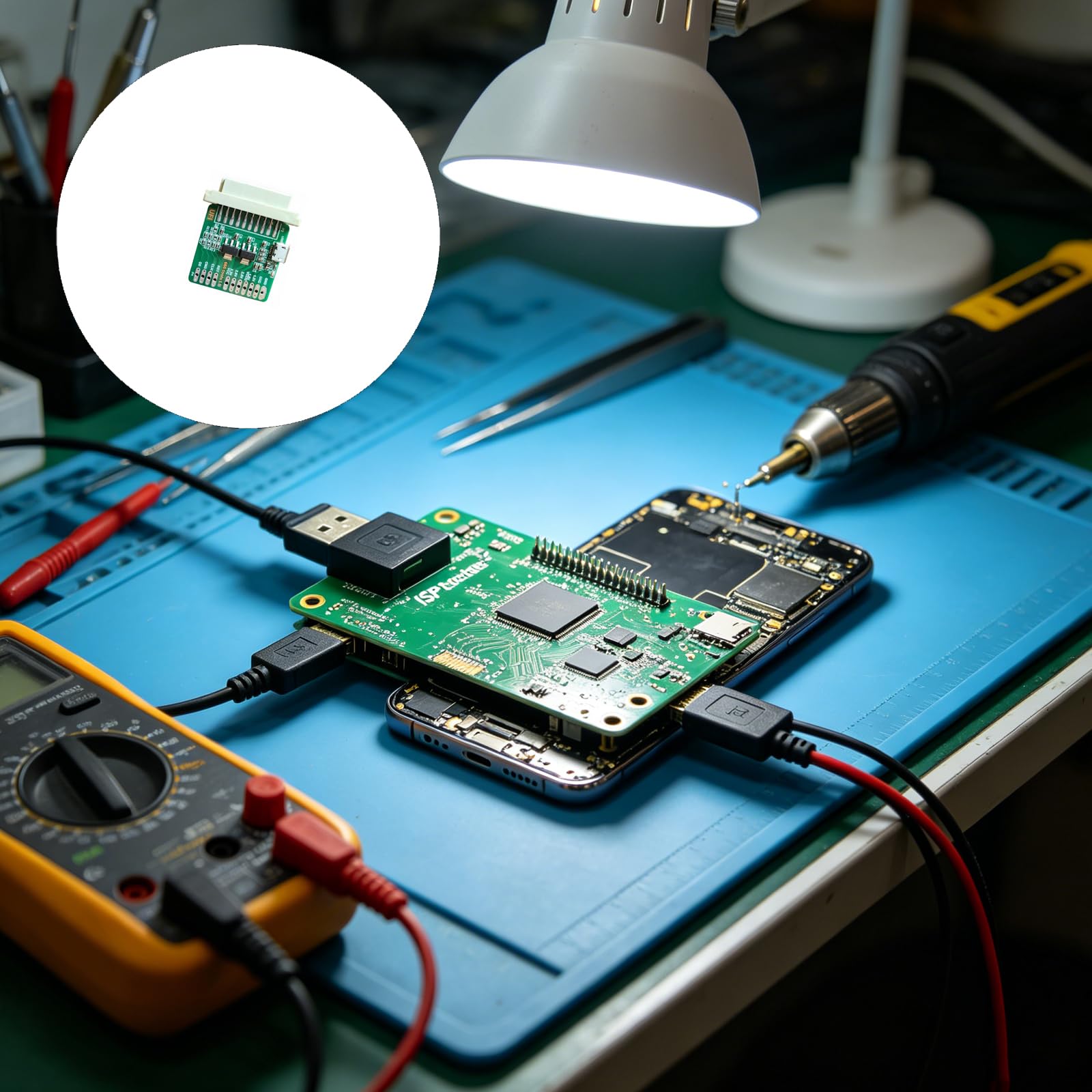 Lecteur de carte adaptateur compact ISP EMMC