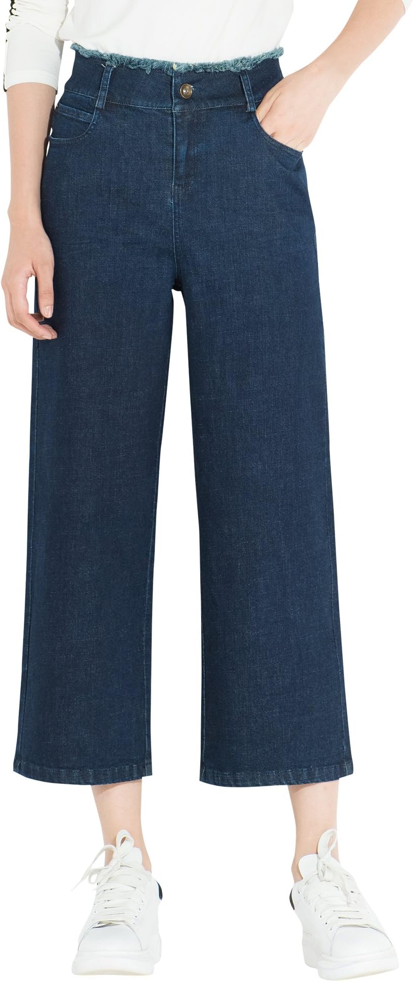 Women's Wide Leg Pants Bootcut Palazzo Straight Denim Jeans