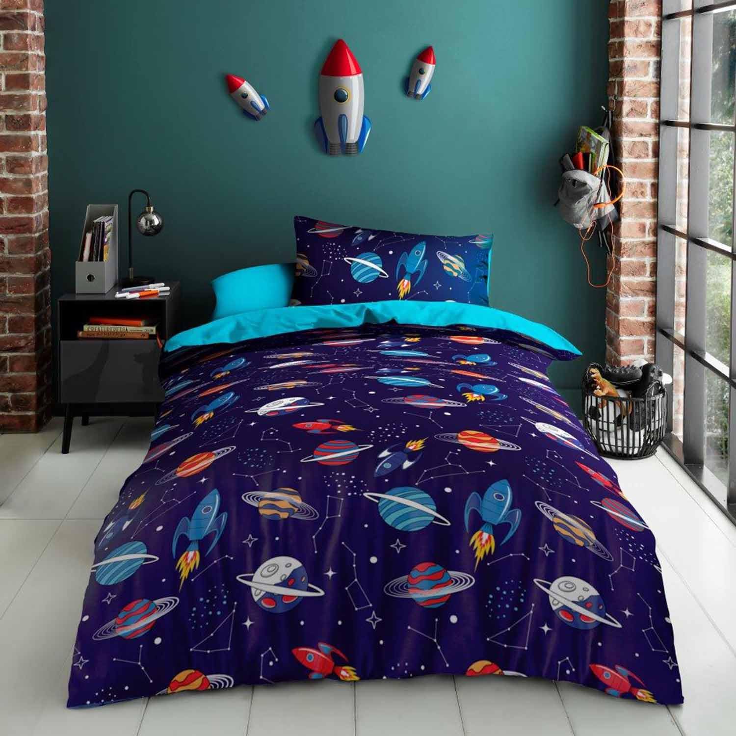 GC GAVENO CAVAILIA Microfiber Kids Duvet Covers Single (135x200 cm) | Extra Soft Kids Boys Bedding | Comfortable 2 Piece Quilt Cover with Pillowcase | Washable Linen