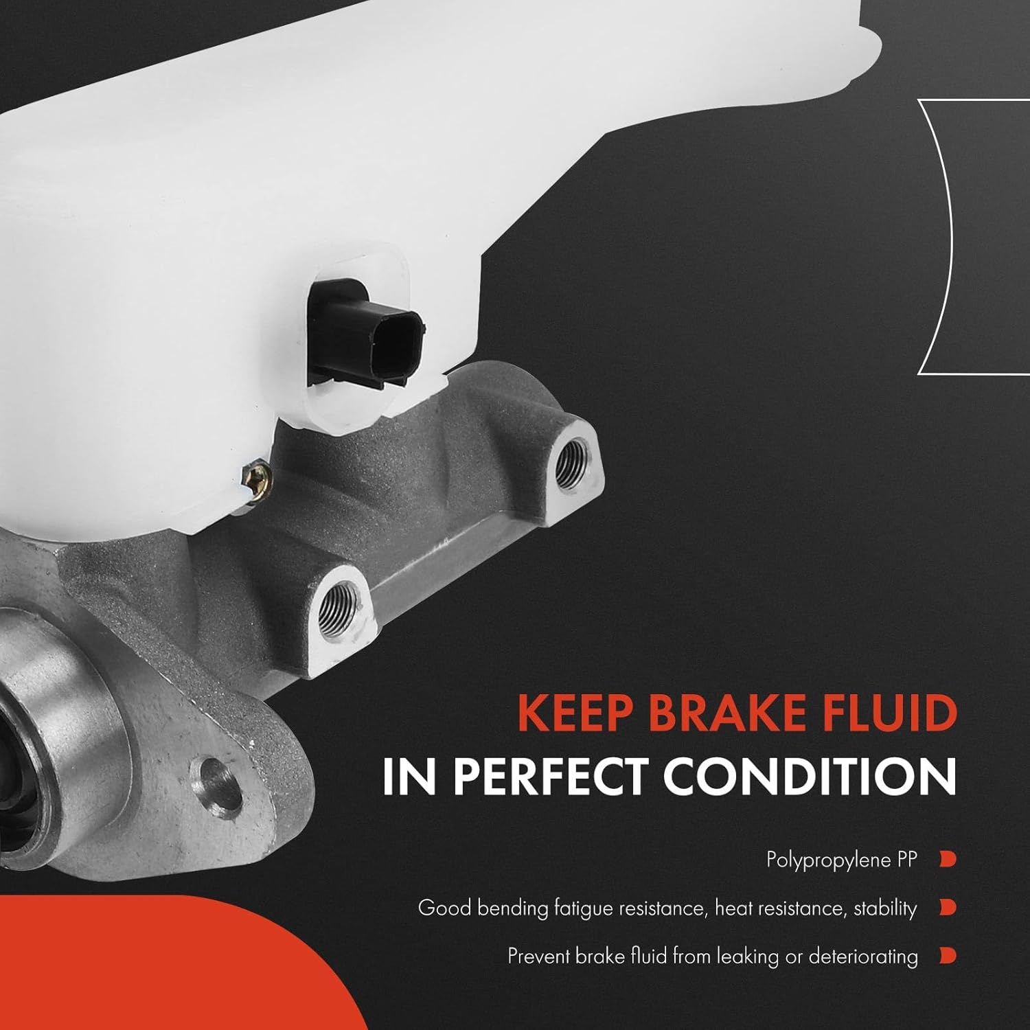 A-Premium Brake Master Cylinder with Reservoir and Cap Compatible with Honda Vehicles - For Element, 2003 2004 2005 - Replaces 46100SCVA01