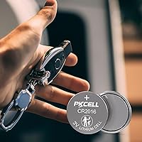 Vista 5 de PKCELL Paquete de 5 baterías CR2016 CR 2016 3V batería de litio