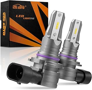 CZC AUTO 9005/HB3 LED Wireless Headlight Bulbs, 9005 300% Brighter LED Headlamps 6500K Cool White Led Bulb, IP65 Waterproof 9005 LED Headlights Conversion Kit, 2 Pack
