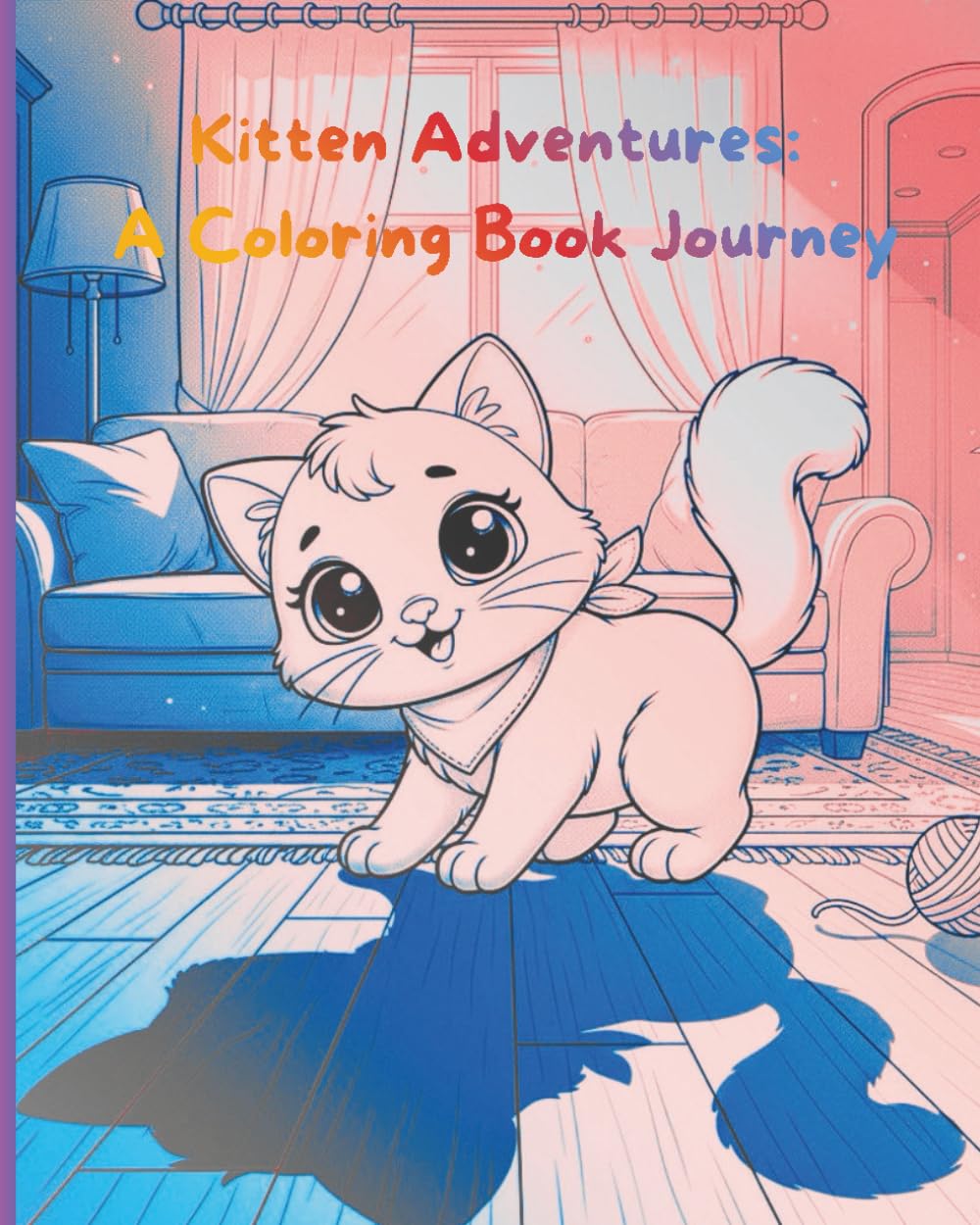 Kitten Adventures: A Coloring Book Journey