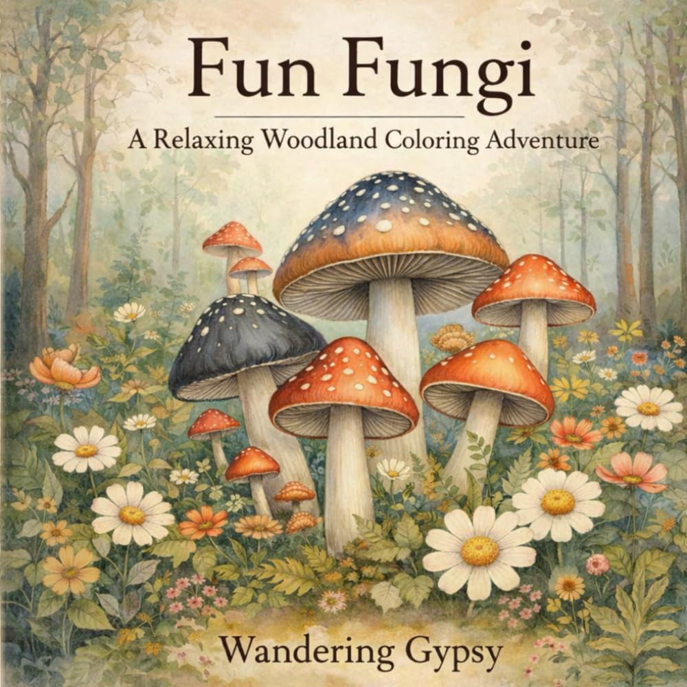 Fun Fungi: A Relaxing Woodland Coloring Adventure