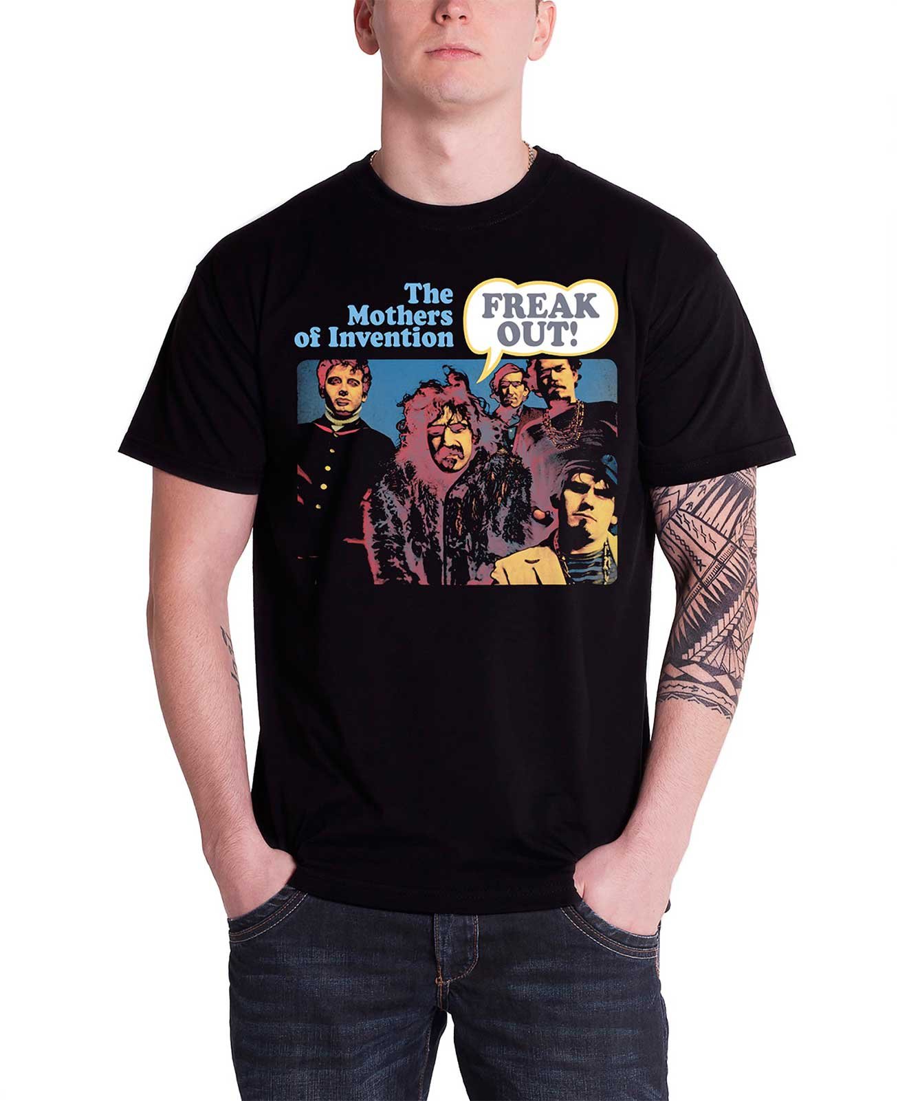 Plastic Head Men's Black Frank Zappa Freak Out T-Shirt Large