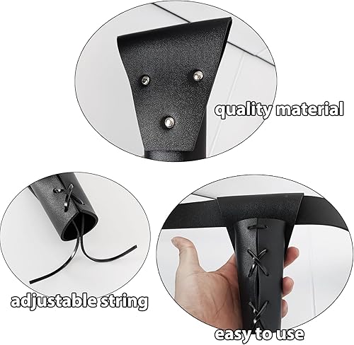 Miniatura 3 de Medieval Dagger Holster Sword Frog PU Leather Halloween Sword Holster Renaissance Fairs LARP Belt Sheath Accessory