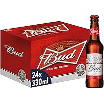 Bud, Birra Bottiglia – Pacco da 24x33cl