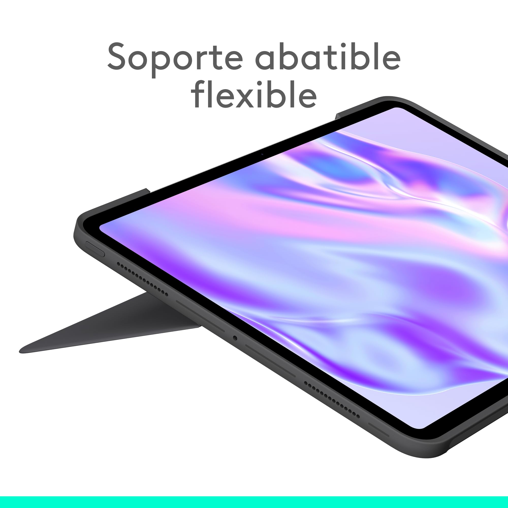Logitech Combo Touch, Funda con Teclado, iPad Pro 13 Pulgadas (M4)(2024) - Teclado retroiluminado extraíble con Soporte abatible, Escritura cómoda, Modo Multiuso, Disposición QWERTY Español - Grafito