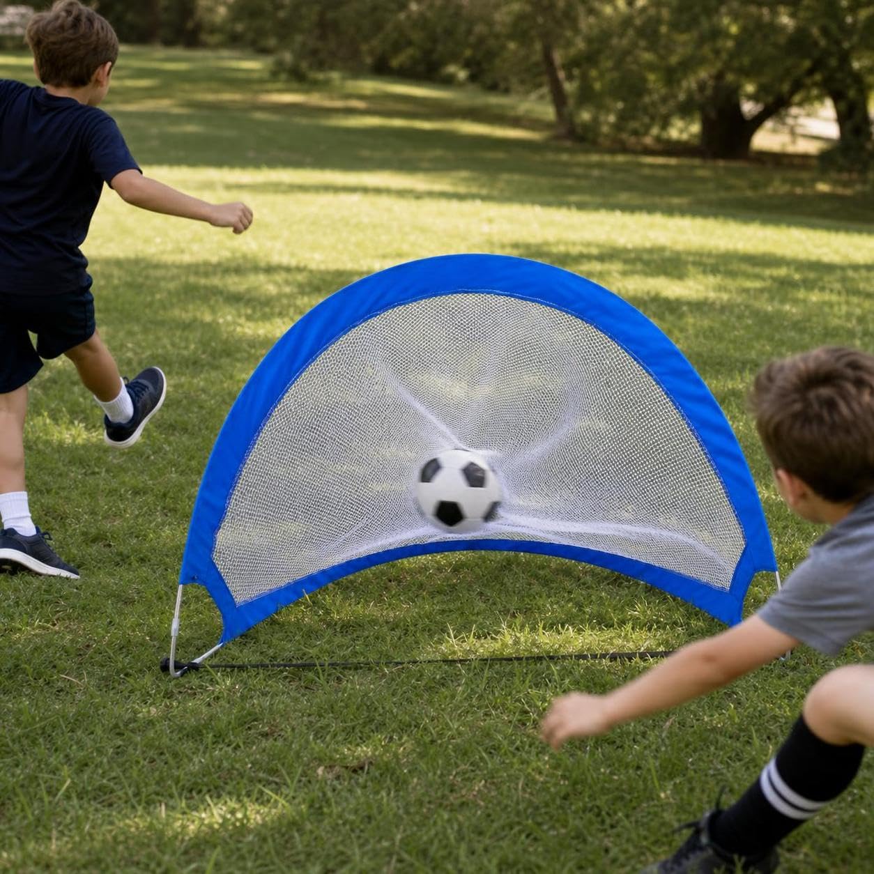 Porta da Calcio Pieghevole per Giardino, per Bambini e Appassionati, per