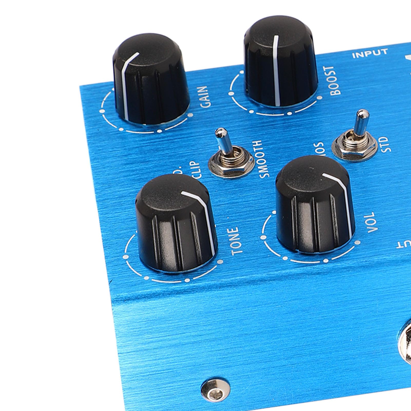 Pedale Effetto Chitarra Pedale Distorsione Simulatore di Amplificatore Sonoro, Chitarra Distorsione Robusto Multifunzionale in Lega di Alluminio per