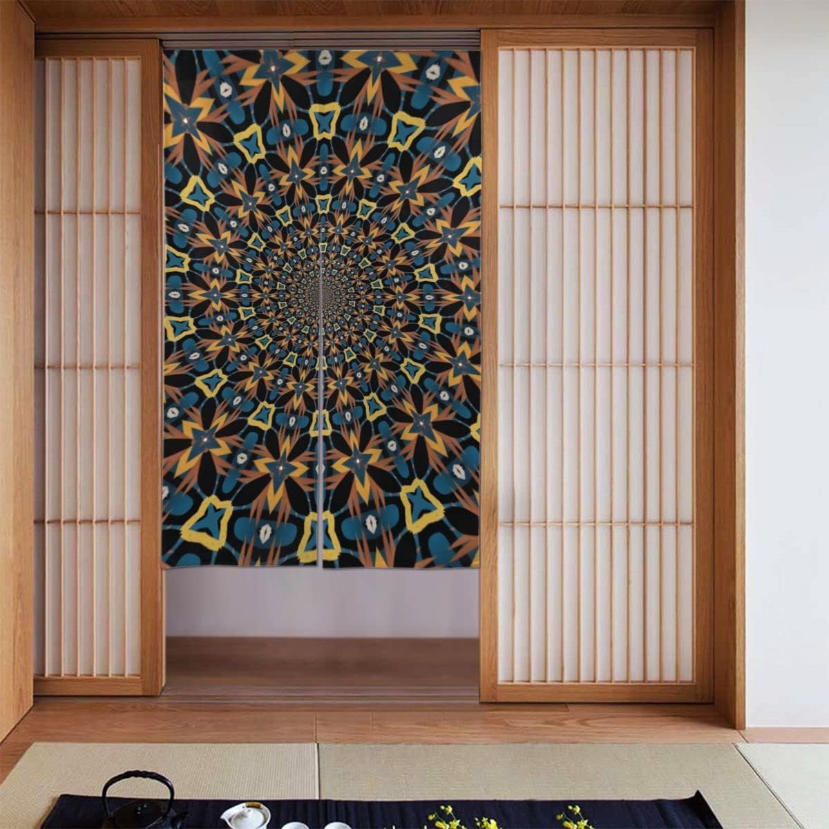 Amazon｜のれん カーテン レーザー光トライアルでカラフルなデジタル