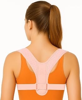 Back Brace Posture Corrector for Women - Thin & Invisible Back Brace for Posture - Adjustable Back Support Brace - Relieve Upper Back Discomfort & Regain Confidence, S(28-35") 1 PCS