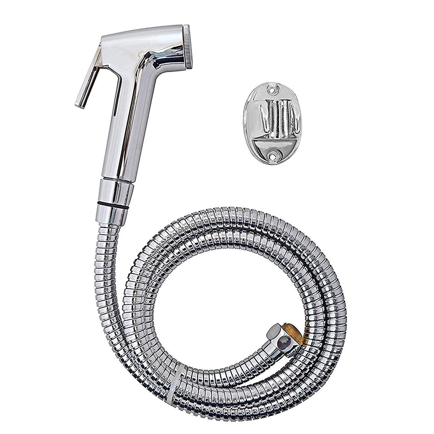 4Seasons ABS Plastic Health Faucet Gun with Flexible Stainless Steel Hose Tube and PVC Holder, Chrome Finished (Perfect for Average Water Pressure) (B0B18X8NSB) Amazon Price History, Amazon Price Tracker