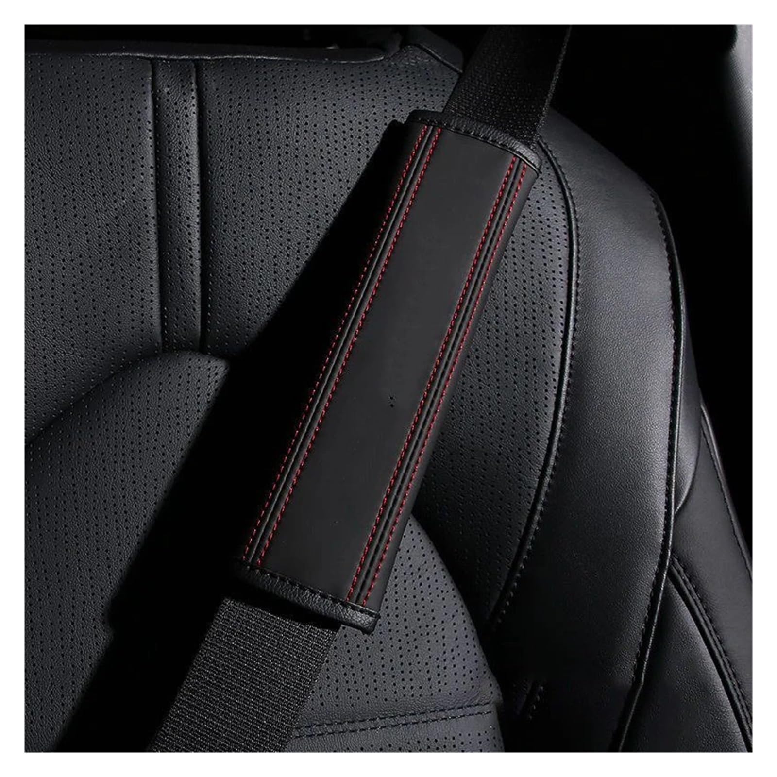 Copri cintura universale Peugeot GT GTI GTLINE 206 208 307 308 2008 | Coperture di sicurezza comfort con spallina in morbida pelle for Peugeot 106 108 306 tutti i modelli
