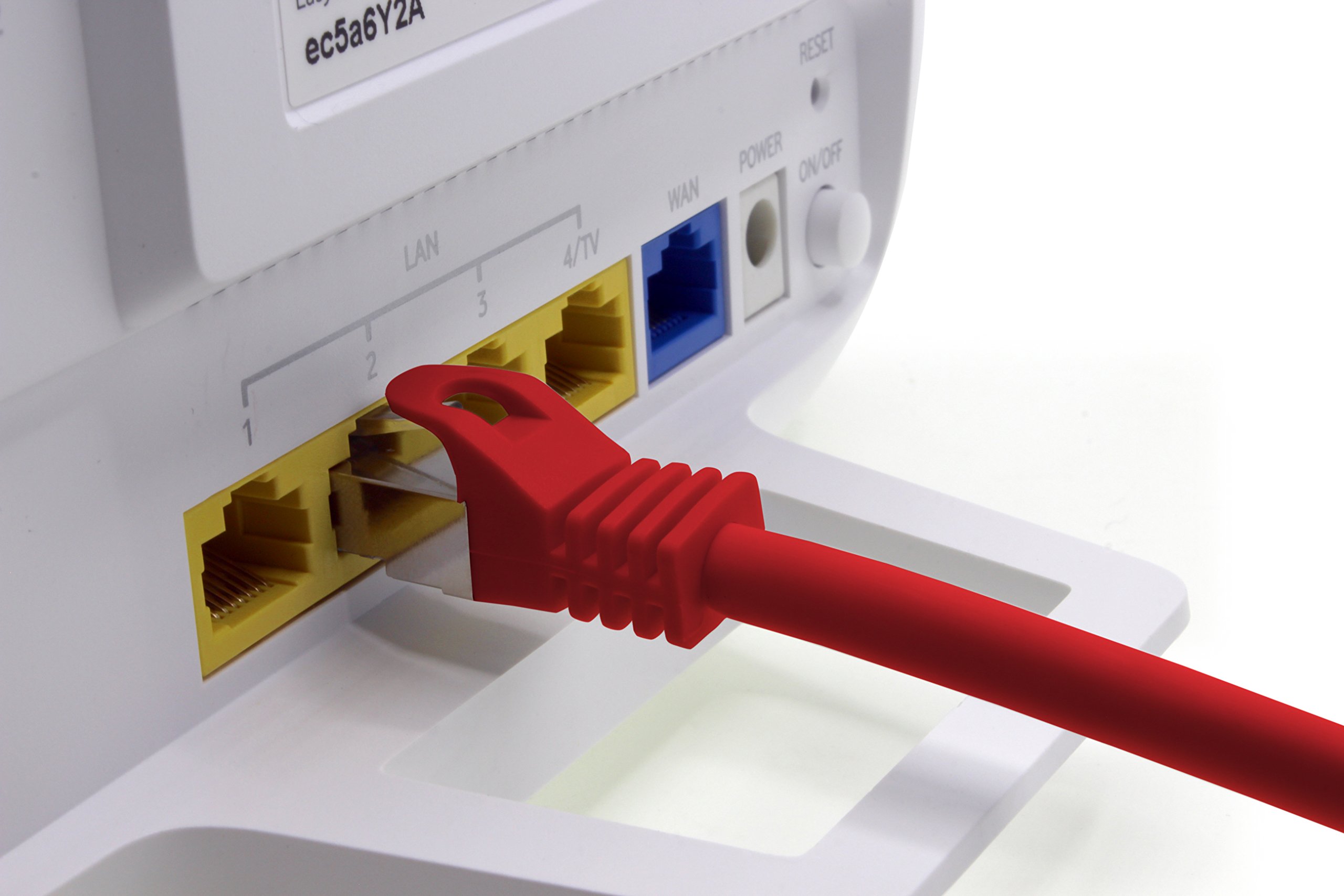 Cable de red Cat. 7, cable de conexión Ethernet, cable de red CAT.7, S-FTP, PIMF, LSZH, compatible con CAT5e, CAT5, CAT6, CAT8, 10 Gb Rojo - 10 piezas 10 m