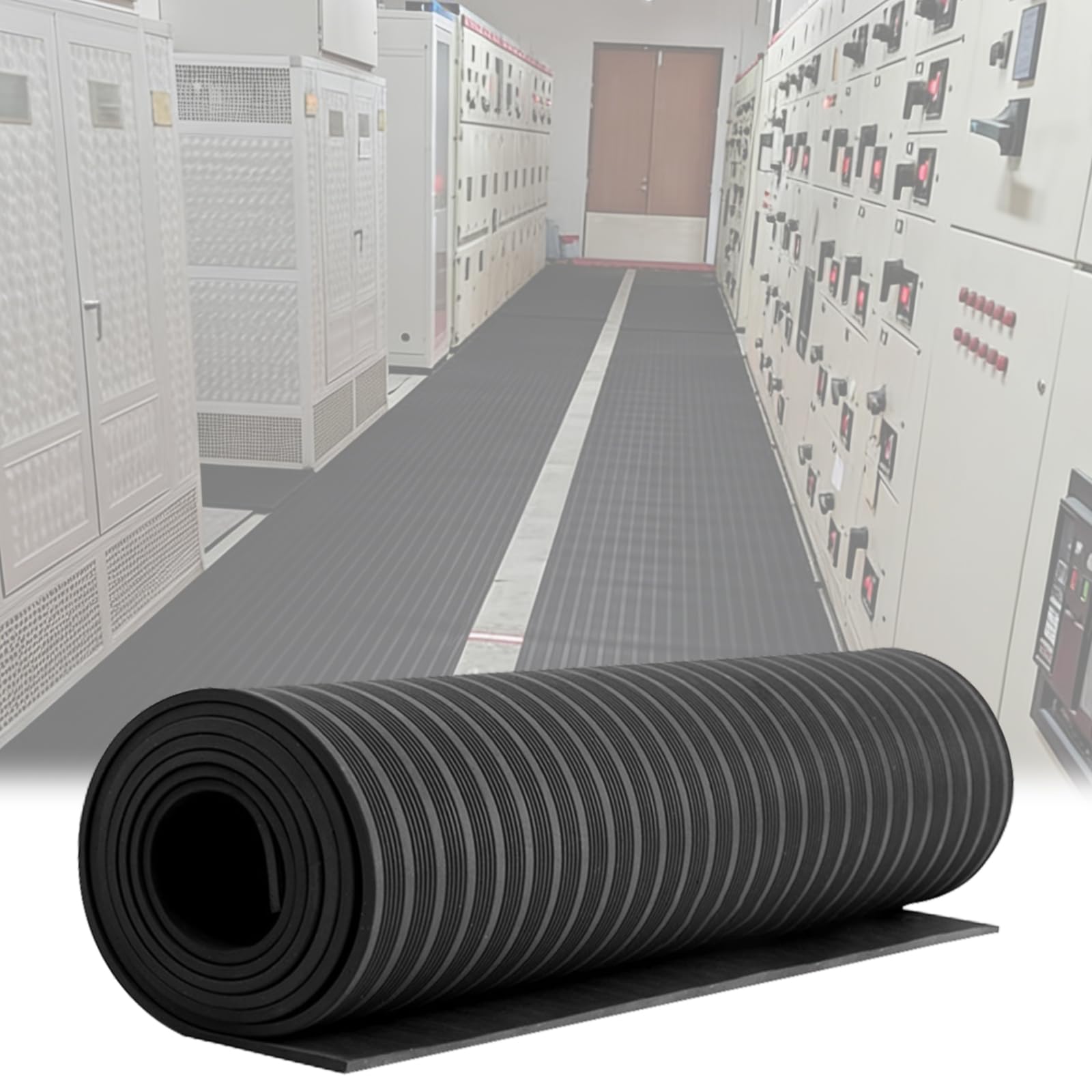 20" x 20" Electrical Safety Mat 6000V Insulated, High Voltage Insulating Rubber Floor Mats for Home Commercial Work Spaces, Large Non-Slip Switchboard Matting — Amazon image 12