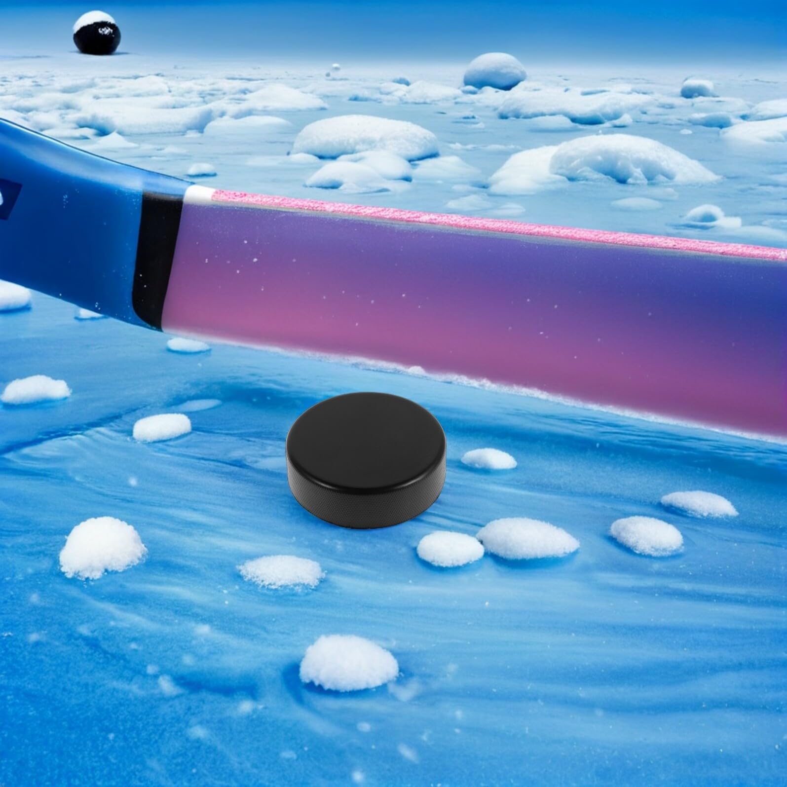 16 Pezzi Set 16 Dischi da Hockey su Ghiaccio in Schiuma Nera, Leggeri e Sicuri per Allenamento Indoor e Outdoor, Accessori per Giochi da Tavolo e Attività di Gruppo