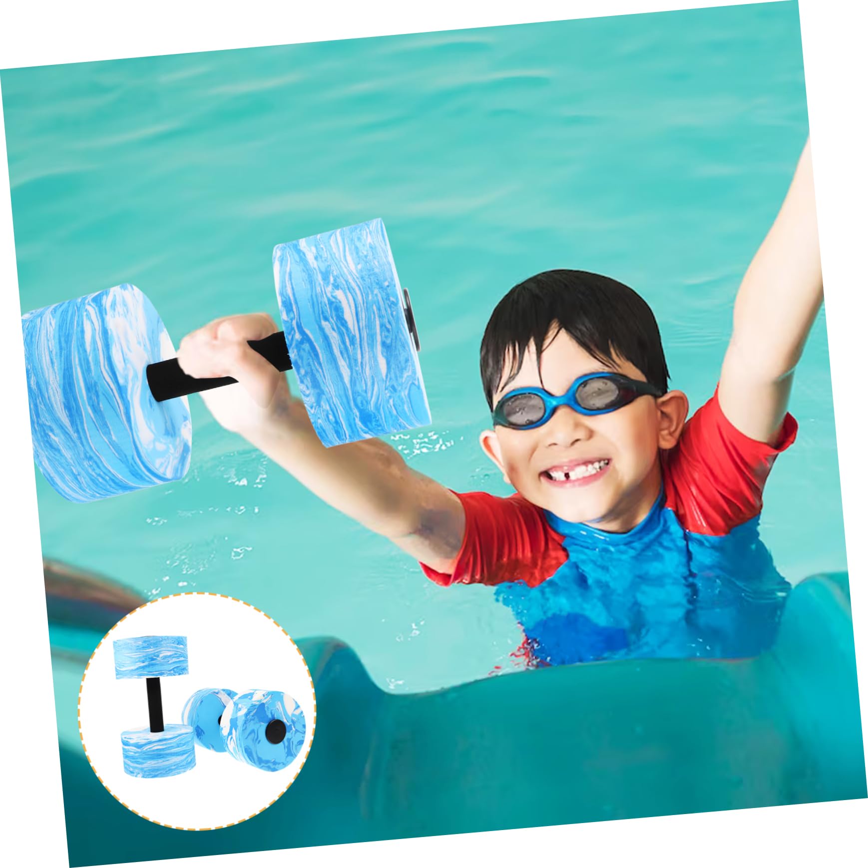 UPKOCH 2 Pezzi Manubri per Piscina Esercizi per Acquatici per Manubri d'Acqua Manubri in Schiuma Manubri per Nuoto Manubri per Acqua Pesi Portatili Forma Bilancieri per Acqua Pesi