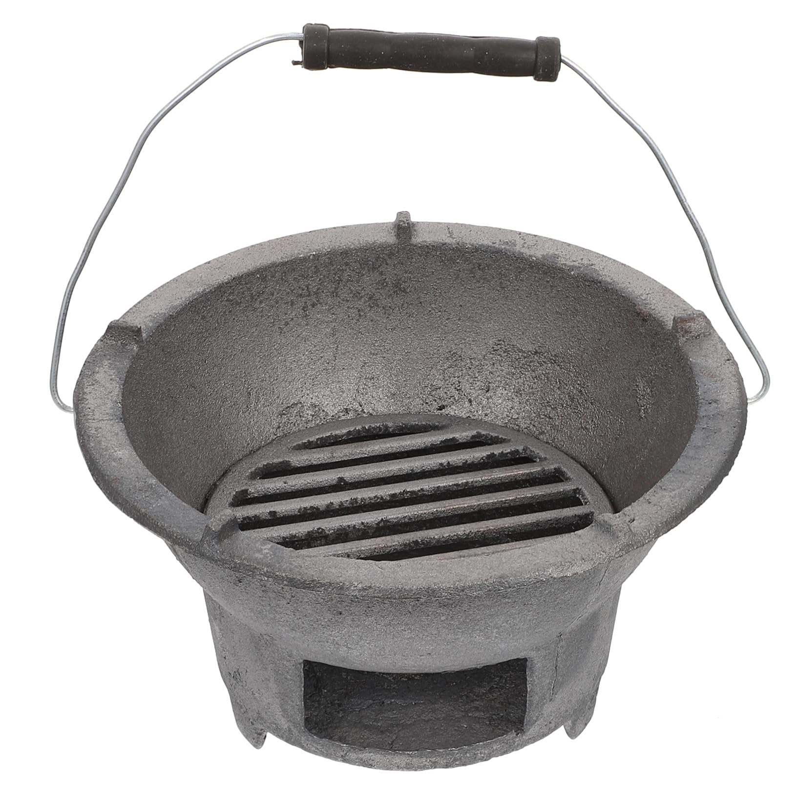 Poêle à griller en fonte pour camping et repas au jardin