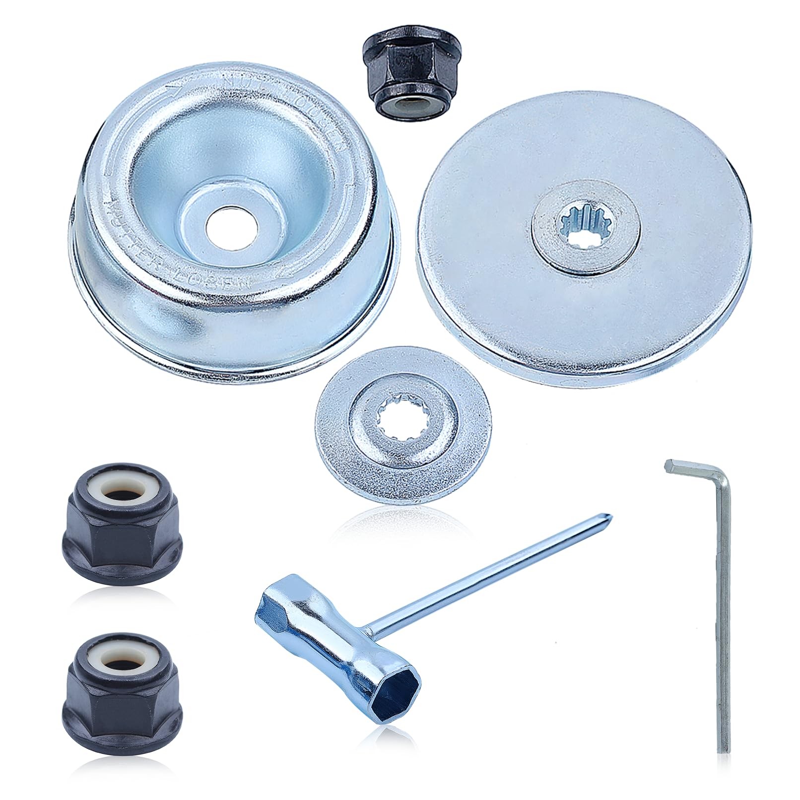 Mtanlo Blade Fixing Kit for Stihl FR85 FS55 FS70 FS80 FS90 FS100 FS120 FS200 FS250 Brush Cutter, with Socket Wrench, Hexagon Wrench Hollow Replacement, Replace for 4130 713 1600