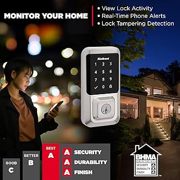 Kwikset Halo Wi-Fi Smart Lock, Keyless Entry Door Deadbolt