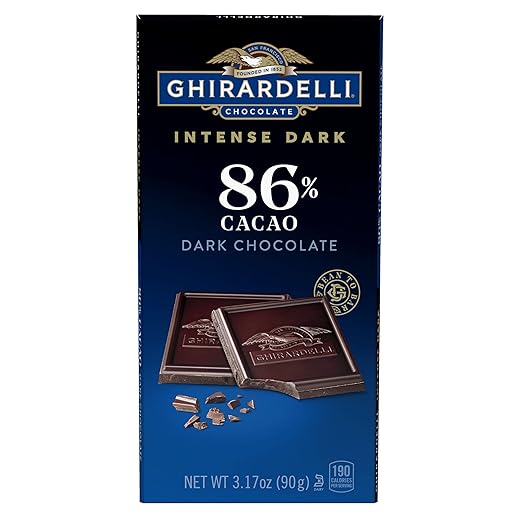 GHIRARDELLI® INTENSE DARK Chocolate Bar, 86% Cacao, 3.17 Oz Bar (Pack of 12)