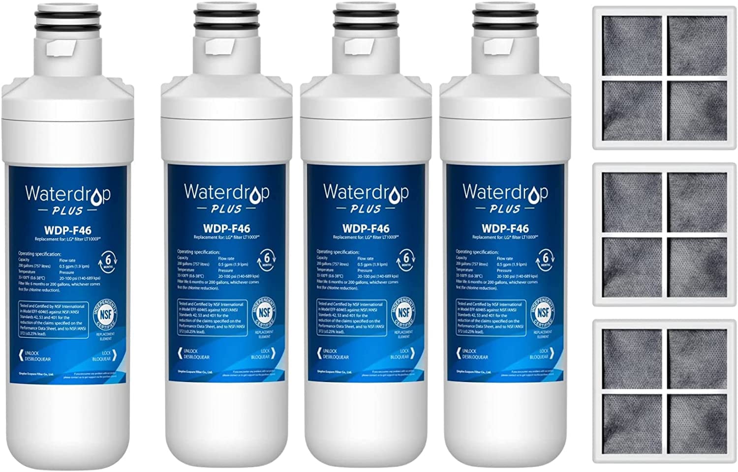 Amazon.com: Waterdrop Plus ADQ747935 MDJ64844601 NSF Certified