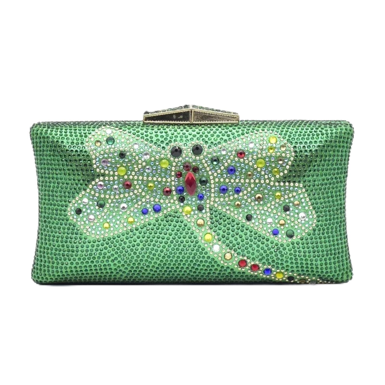 Pedrería Clutch Fiesta Bolso de noche con diseño lazo anudado for mujer, cadena Metal diamantes agua, bolso mano día, boda, billetera soporte imitación
