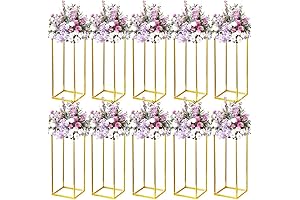 10PCS Gold Geometric Centerpieces