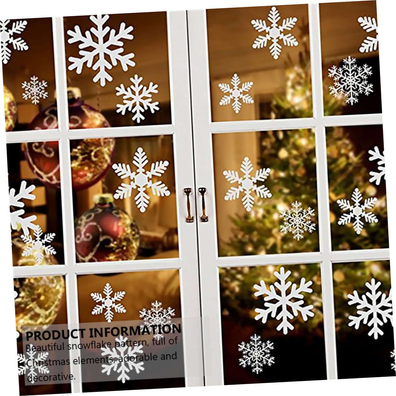 Cabilock 12hojas Calcomanías De Ventana Para Navidad De Adhesivos Estáticos De Para Decoración De Fiesta y Ventanas Para Navideño