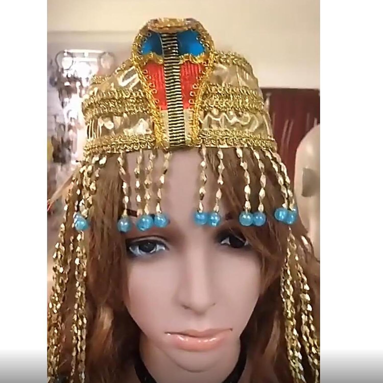 [Paowsietiviity] 5のセットエジプト女王の頭飾りテーマコスチュームギフト写真小道具ステージパフォーマンス用
