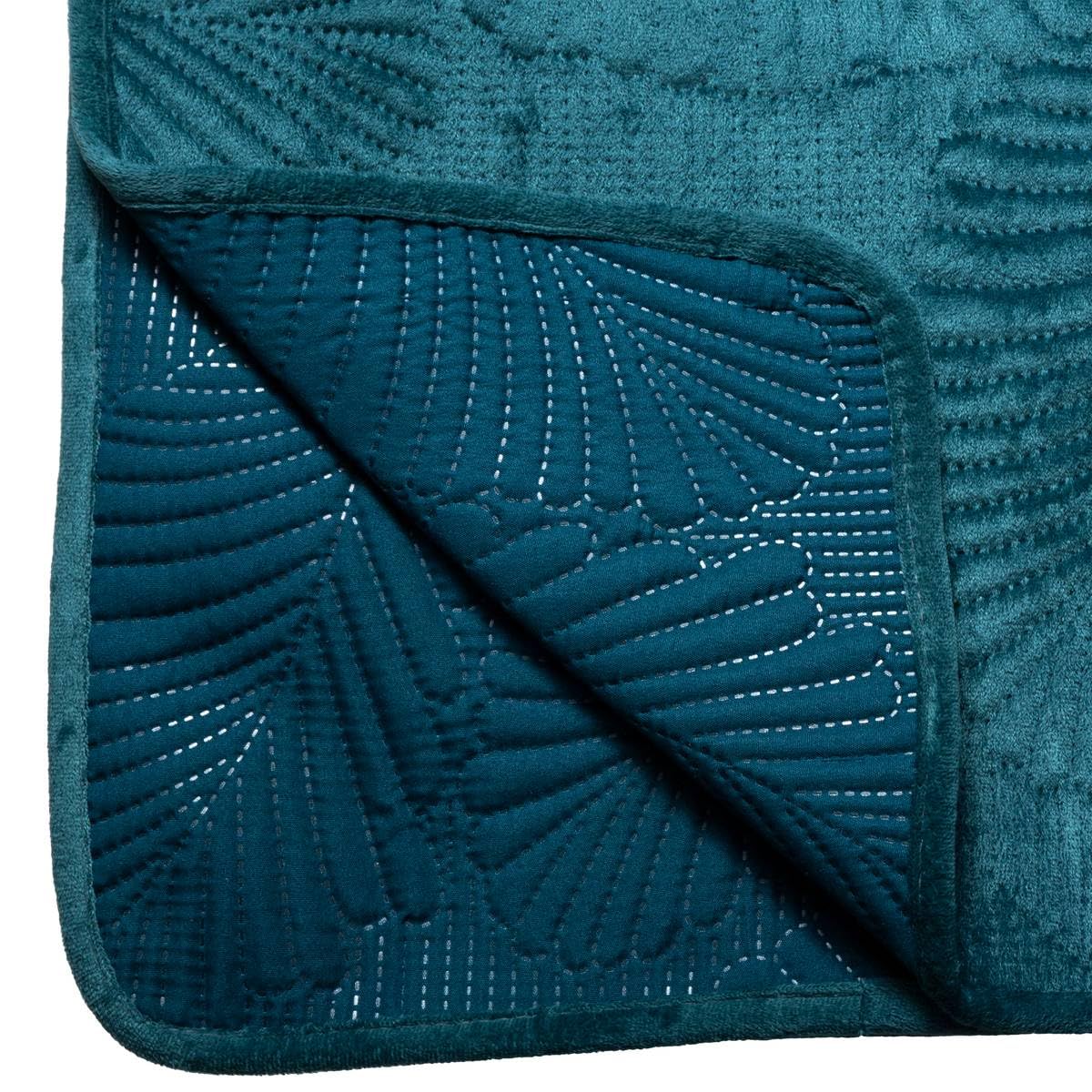 ATMOSPHERA CREATEUR D'INTERIEUR Oberbett, Velours, 240 x 260 cm, Entenblau