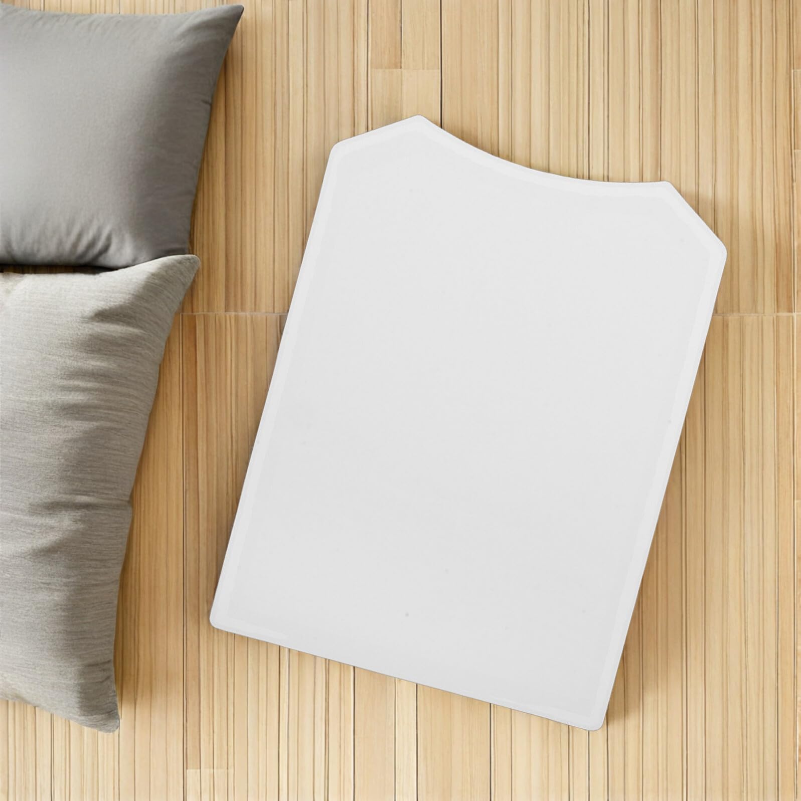 Holibanna Insert en Carton Blanc pour Emballage Chemises et T-Shirts Feuille Cartonnée 350 G/M² Format 255 X 35 CM Coins Arrondis Lot de 50 Pièces Protection Antirides pour