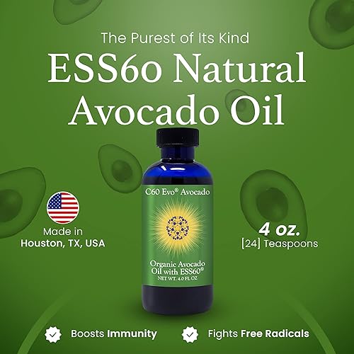 Miniatura 3 de Aceite de aguacate orgánico, ESS60 100% puro (0.6 mgml) apoya la salud de las articulaciones, la flexibilidad, la energía, la inmunidad, el sueño (4