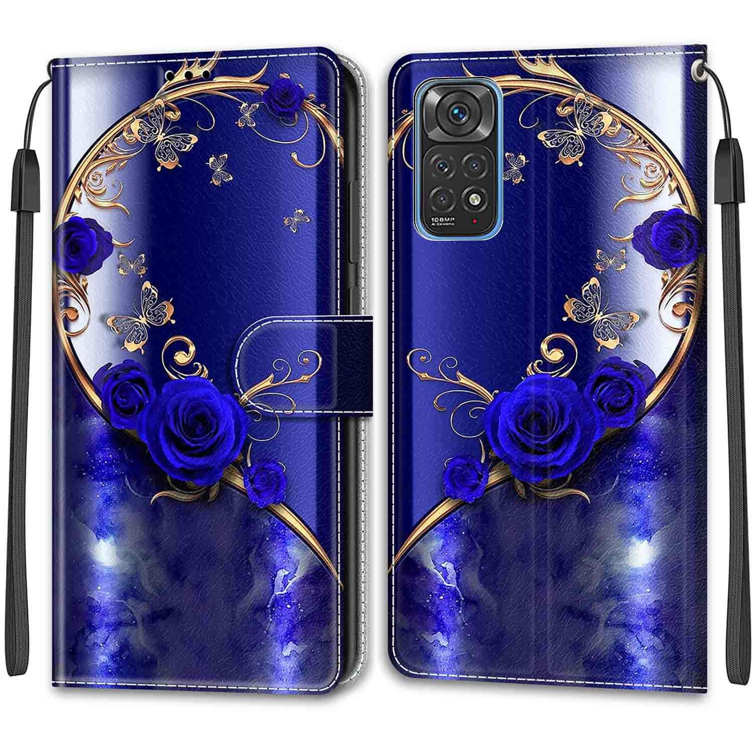 KENHONERfor Xiaomi Redmi Note 11 Global/Note 11S Global Case, Magnetic Closure Card Slots Kickstand Premium PU Leather Flip Wallet Case for Xiaomi Redmi Note 11 Global/Note 11S Global