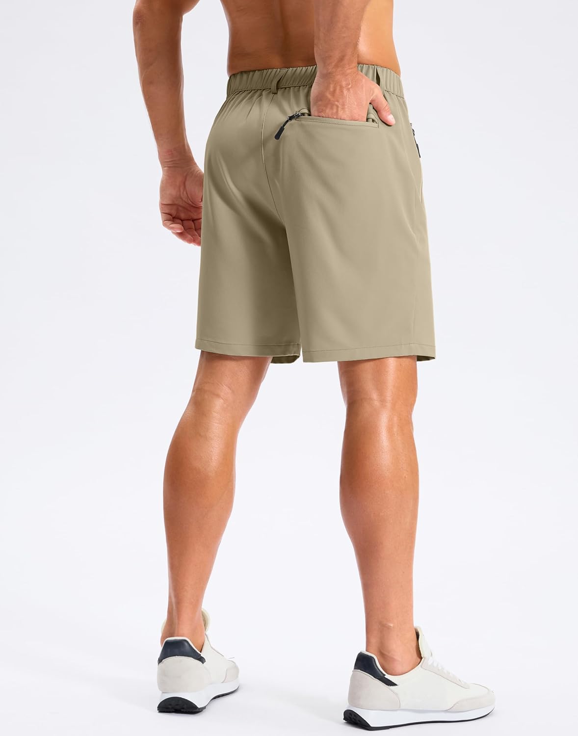 Pudolla Mens Hiking Shorts 5"/7"/9" Lightweight Quick Dry Casual Golf Shorts for Men Work Fishing with 3 Zipper Pockets - Image 3