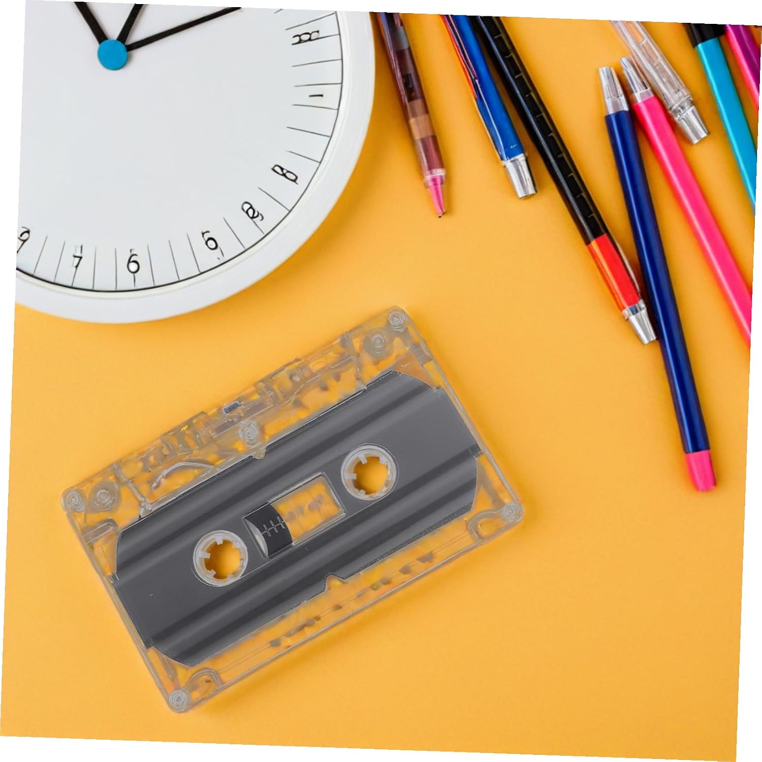 6 Pieces 30-Minute Blank Cassette Tapes with Plastic Case