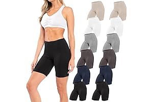 12-Pack Cotton Boyshort Bike Shorts|Basic Shorts for Women Pack