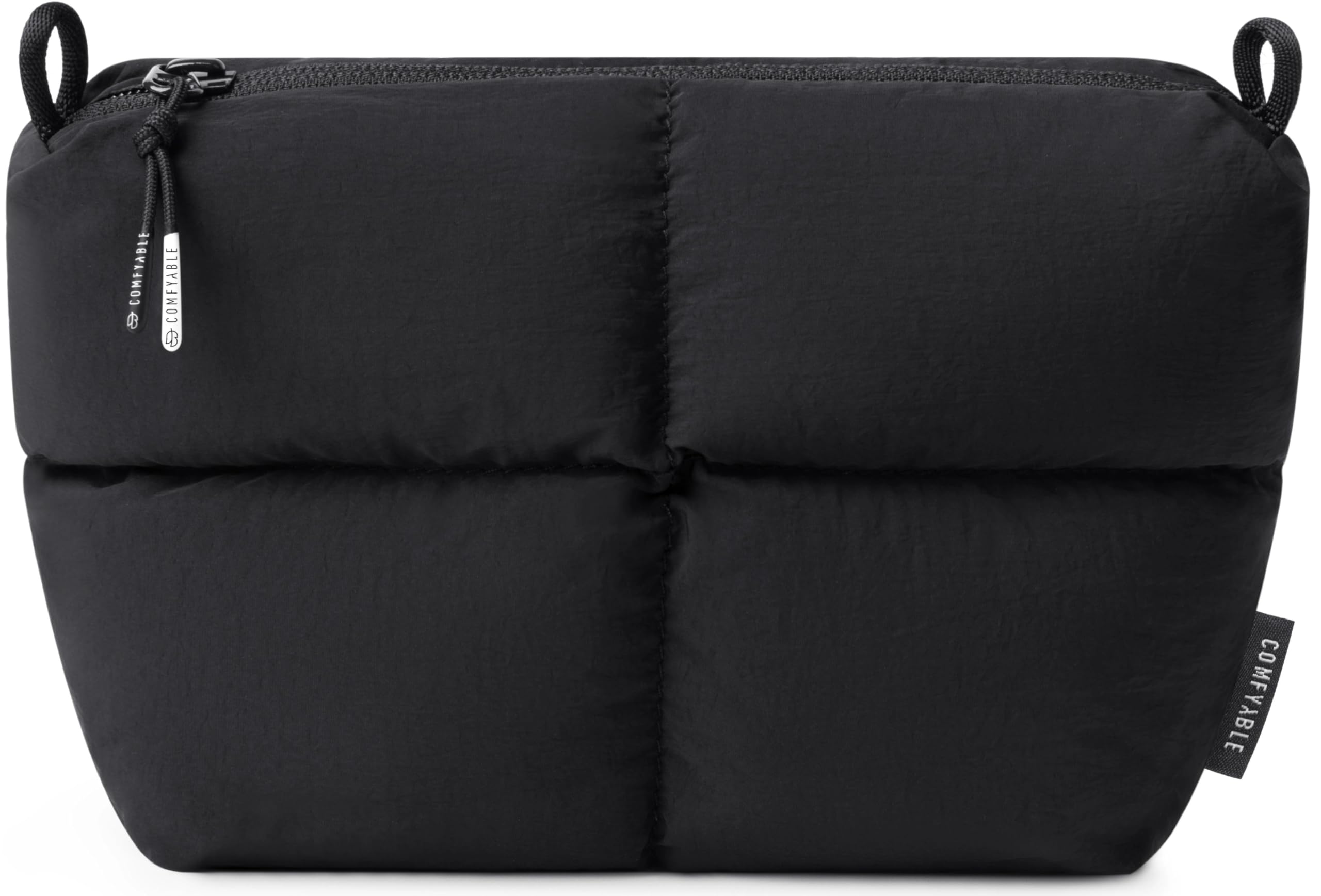 Comfyable Puffy Electronics, custodia da viaggio per accessori tecnologici per donne e uomini, custodia per cavi, caricabatterie, telefono, power bank, cavo, custodia compatta per accessori