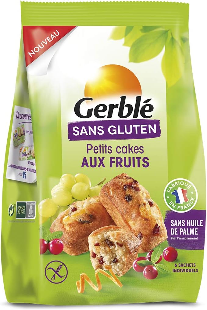Gerble Mini Cake Aux Fruits Sans Gluten 0 G Amazon Fr Epicerie