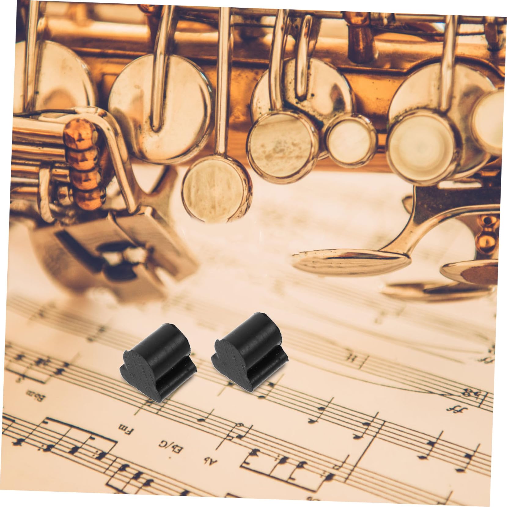 SUPVOX 10 Pcs Tampons en Caoutchouc Noir pour Piston de Cor D'harmonie, Absorption de Choc et Fonctionnement Fluide, Accessoires pour Trombone et Instruments en Cuivre
